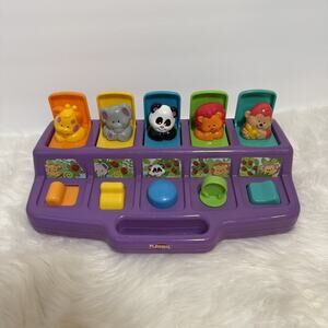 1995 Hasbro Playskool Poppin Pals Pop Up Jungle Zoo Animals Baby Toddler Toy